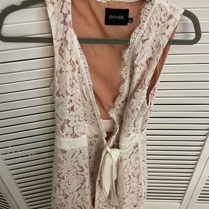 Stunning white lace dress